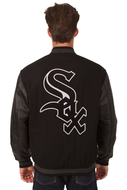 Chicago White Sox Reversible Wool and Leather Jacket