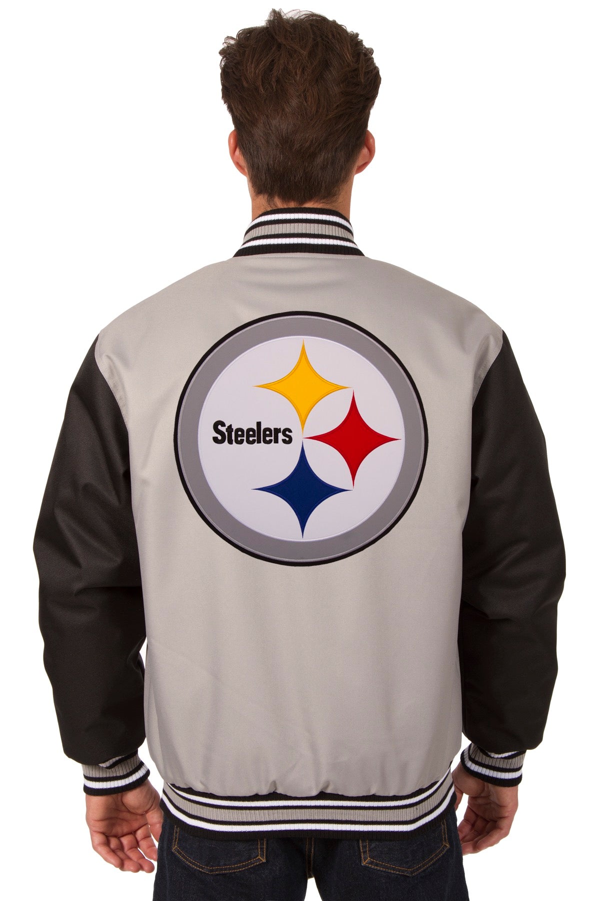 Pittsburgh Steelers Poly-Twill Jacket (Front and Back Logo)