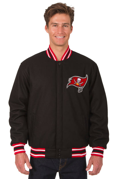 Tampa Bay Buccaneers All-Wool Reversible Jacket (Front Logos Only)