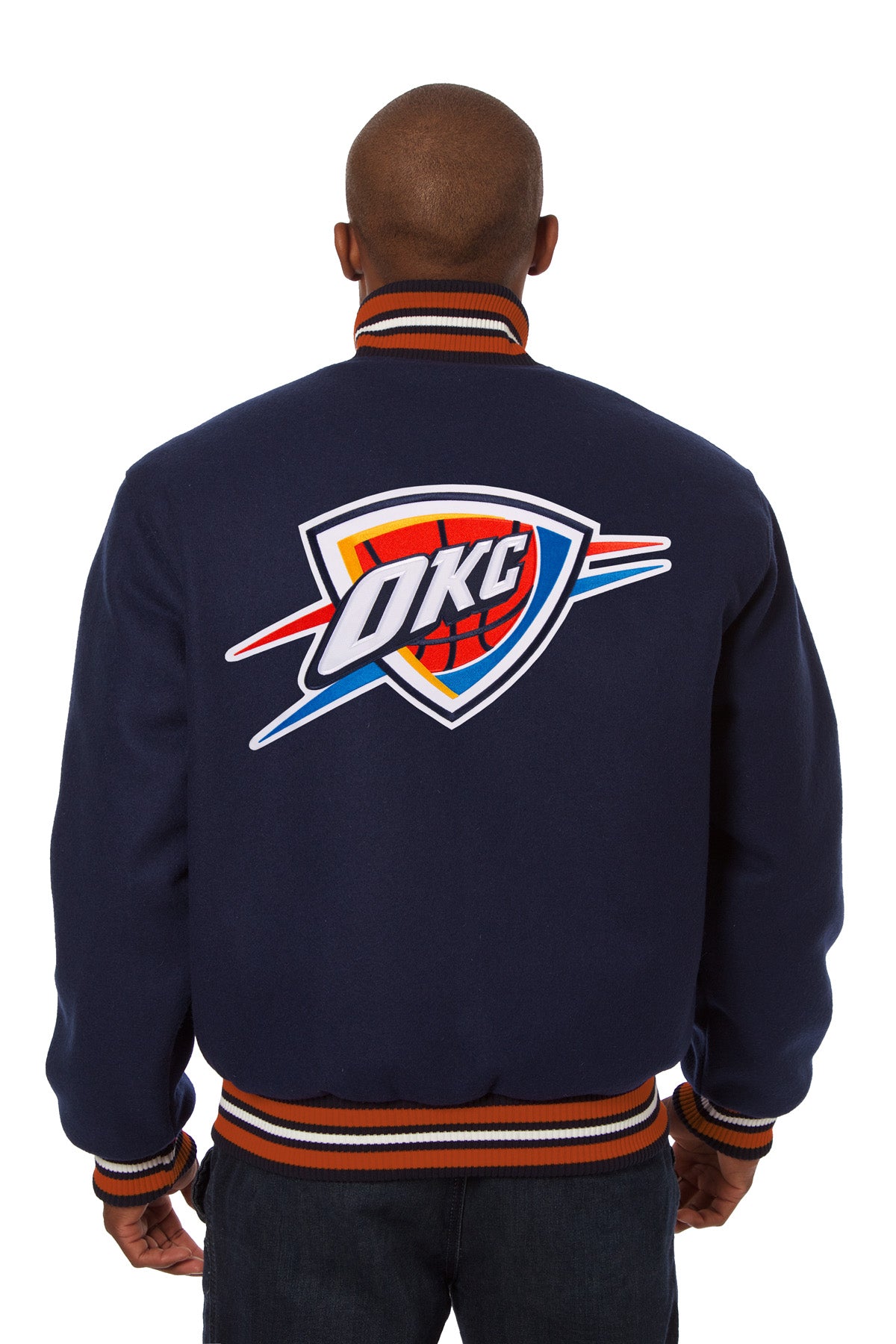 Oklahoma City Thunder Embroidered Wool Jacket
