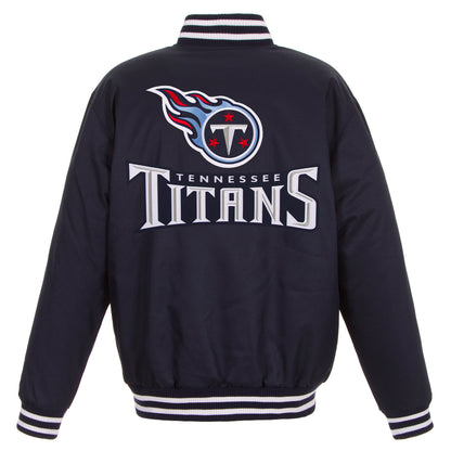 Tennessee Titans Poly-Twill Jacket (Front and Back Logo)