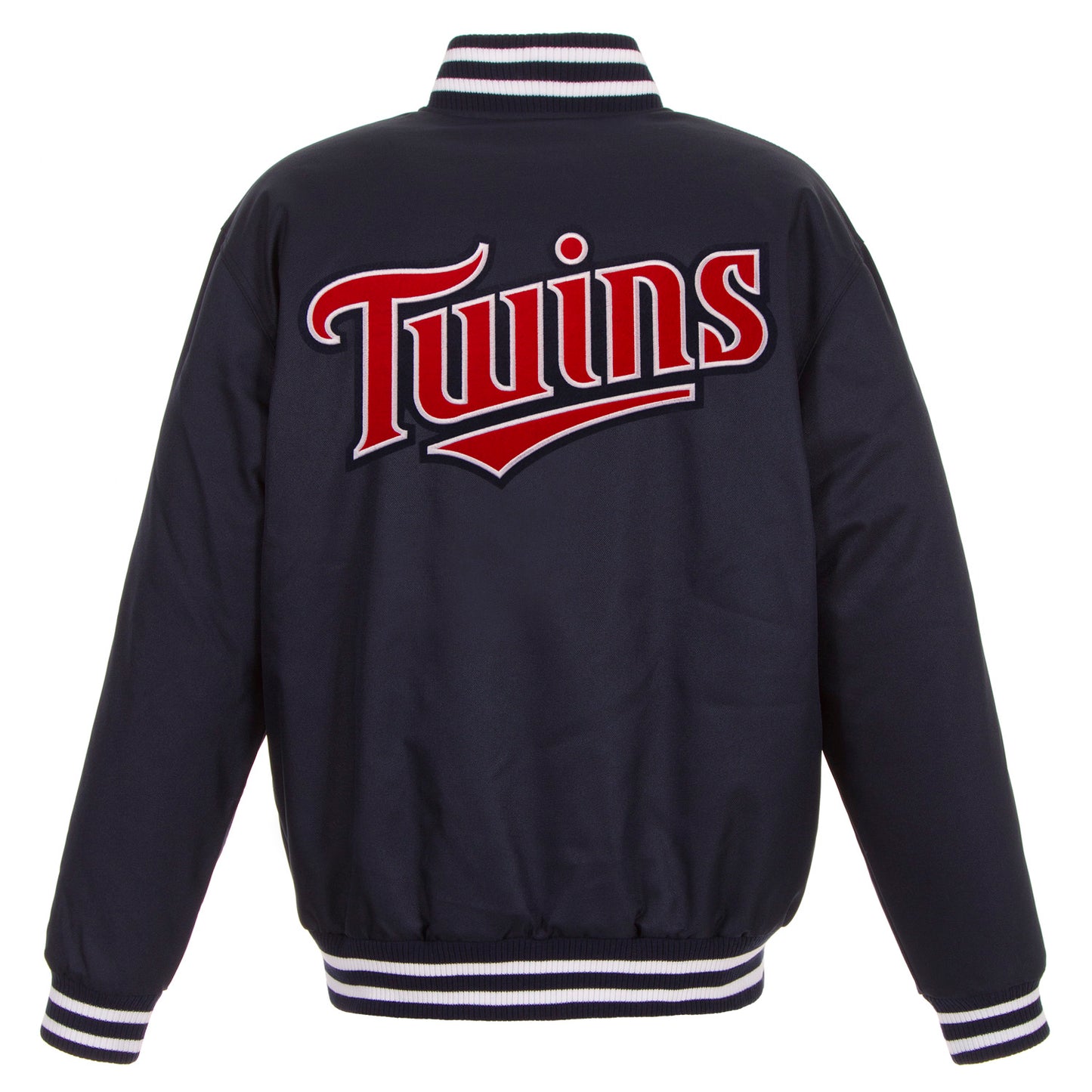 Minnesota Twins Poly-Twill Jacket (Front and Back Logo)