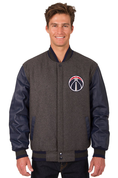 Washington Wizards Reversible Wool and Leather Jacket