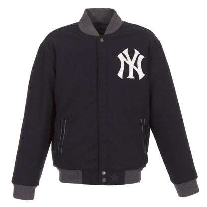 New York Yankees Reversible Wool Jacket