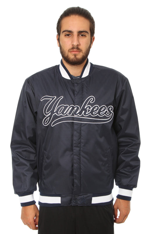 New York Yankees Faux Leather-Polyester Jacket